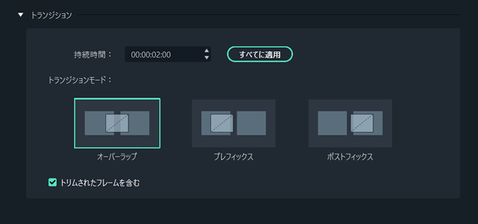 Filmora(フィモーラ)に搭載されているトランジション効果の基礎的な知識について