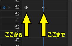 「Premiere Pro」のキーフレーム機能の基本的な使い方を理解して文字や画像を動かす方法⑤