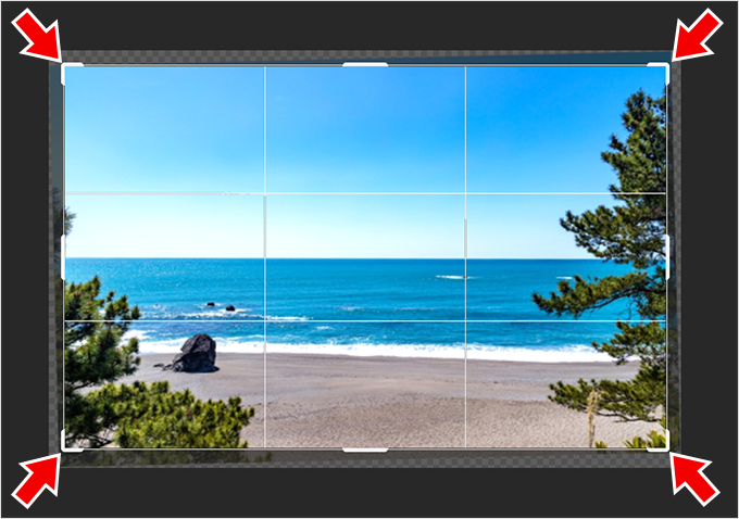 Photoshop（フォトショップ）で傾いた画像（写真）を水平に修正する方法について⑧