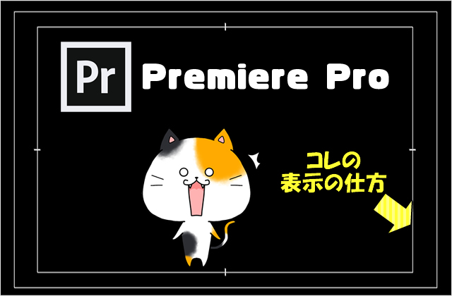 【Premiere Pro】編集画面(プログラムモニター)に枠線(フレーム)を表示させる方法と使い方
