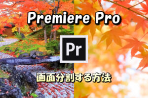 【Premiere Pro】画面を分割して表示する方法【エフェクト/クロップ機能】
