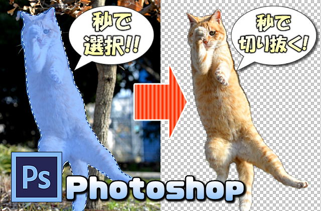 【Photoshop 2022】画像の切り抜き作業が2秒で完了するほど楽になった！【アップデート】